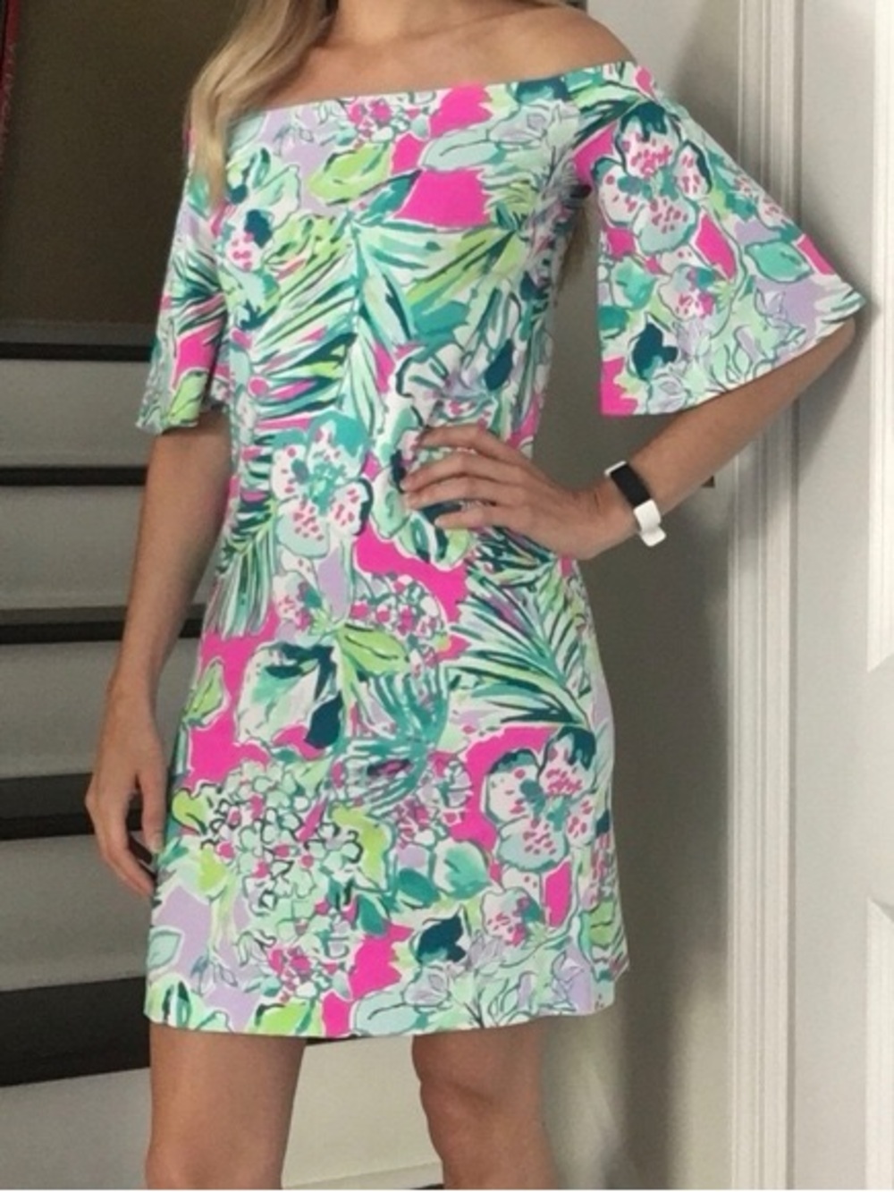 Lilly Pulitzer Fawcett Dress in Multi Early Bloomer - Size Small